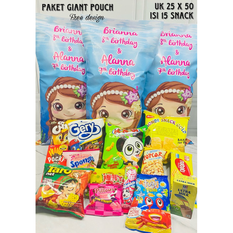 

Paket snack ulang tahun/ souvenir ulang tahun / hampers ulang tahun anak