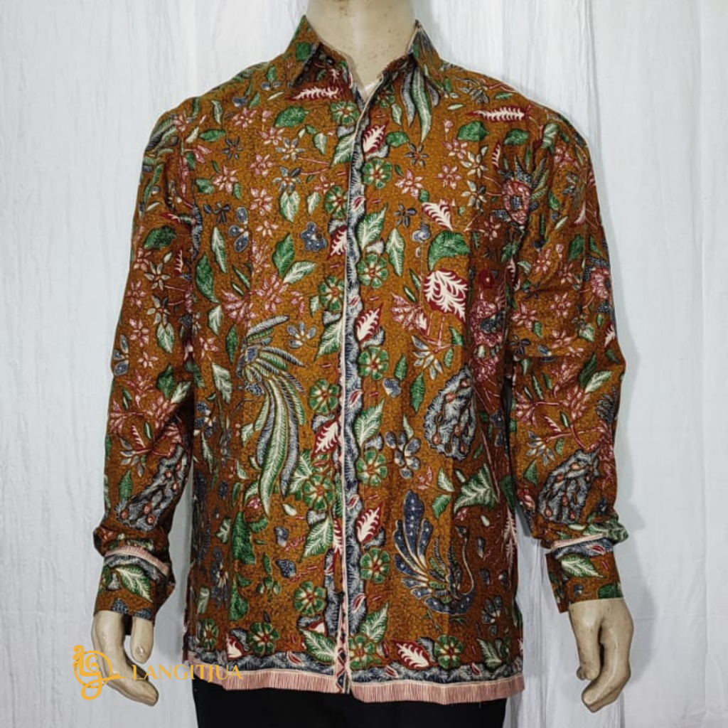 KEMEJA BATIK PRIA MOTIF TIGA NEGERI | BAJU BATIK PRIA OUTFIT KONDANGAN