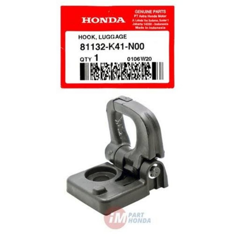 81132-K41-N00 Kait Cantolan Bagasi Hook Luggage Supra X 125 FI Vario 110 FI Cantolan Barang Supra fi