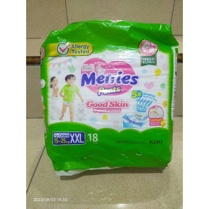pampers merries s ml xl xxl