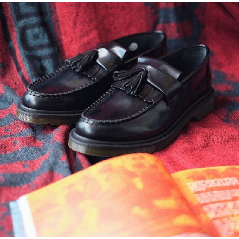 Original Dr martens adrian loafer tassel black smooth