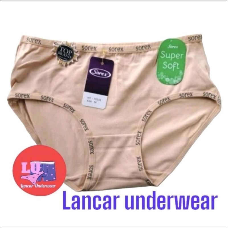 CD Wanita Sorex Art 15232 Super Soft Motif | Celana Dalam wanita Sorek murah bagus halus Basic Karet