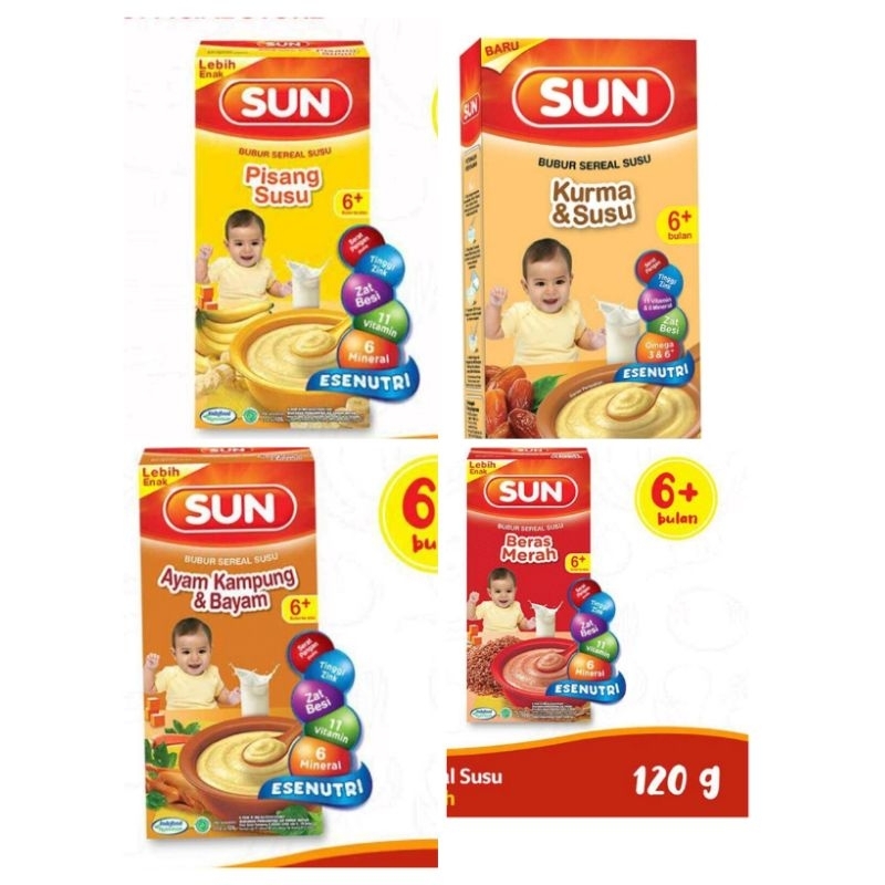 

sun 120 gr kurma beras merah/ pisang /ayam