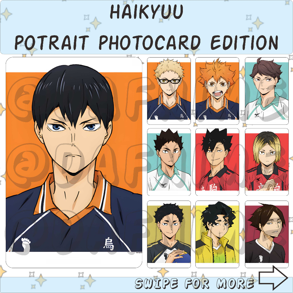 HAIKYUU POTRAIT EDITION PHOTOCARD ANIME