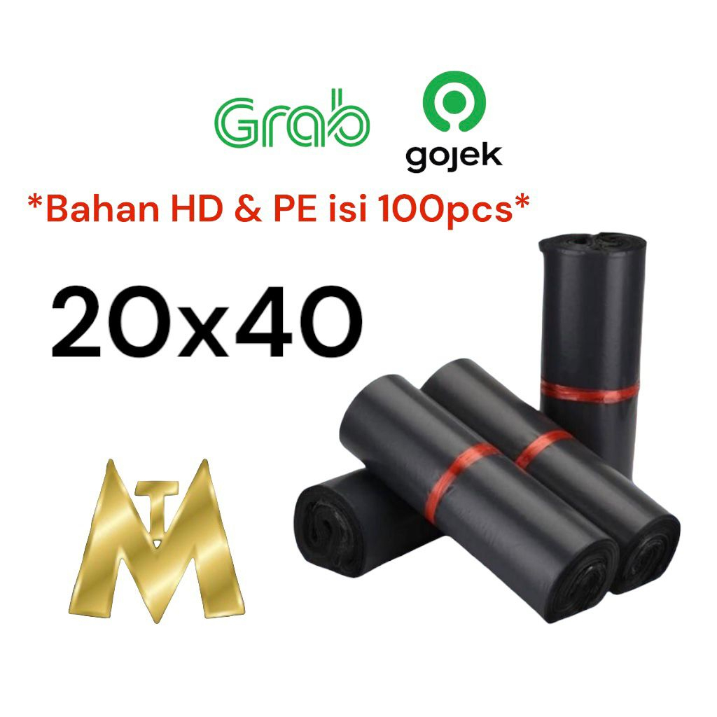 

Plastik Polymailer Perkarung Bahan HD PE 20X40 isi (35Pack) PerBall Plastik Packing Glossy