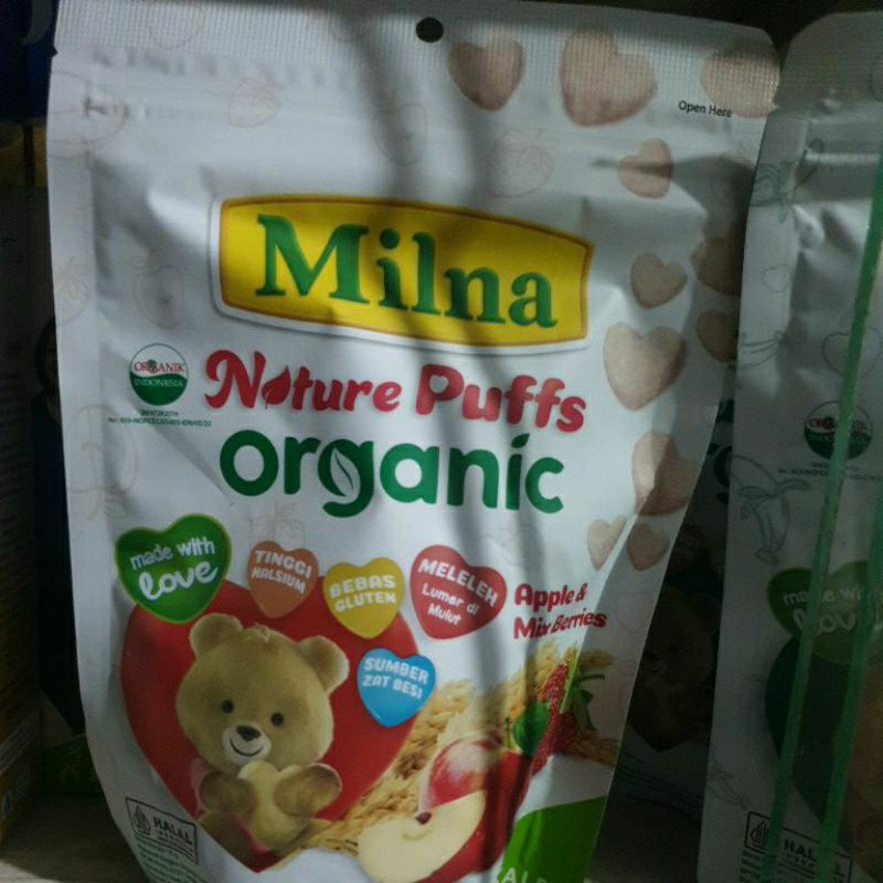 

Milna Nature Puffs Organic Snack Bayi Isi 15gr