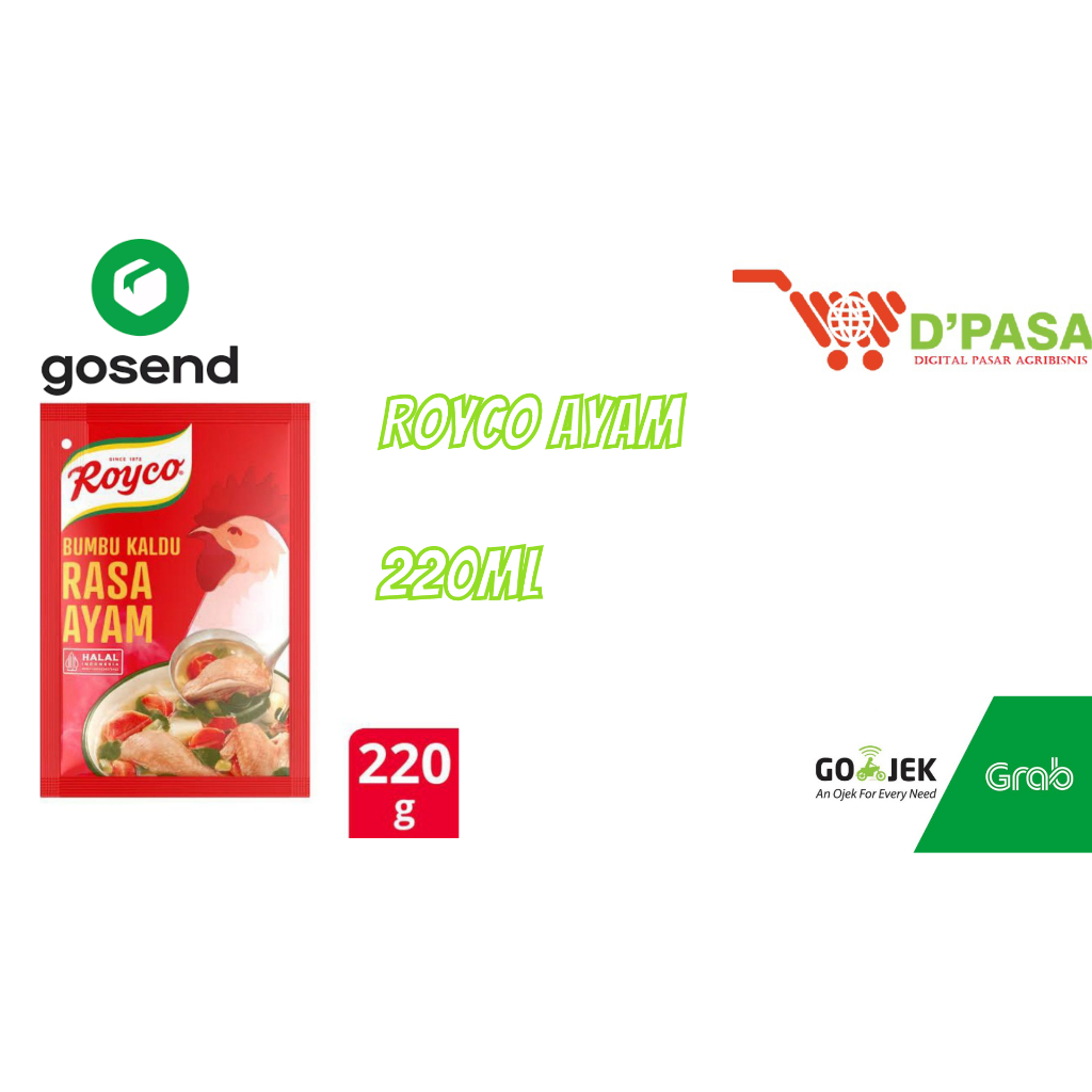 

KIRIM INSTAN Royco Bumbu Penyedap Makanan Rasa Kaldu Sapi 220G