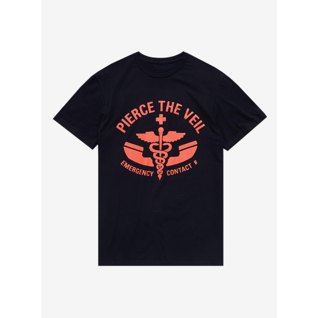BAJU KAOS Pierce The Veil Emergency Contact T-Shirt