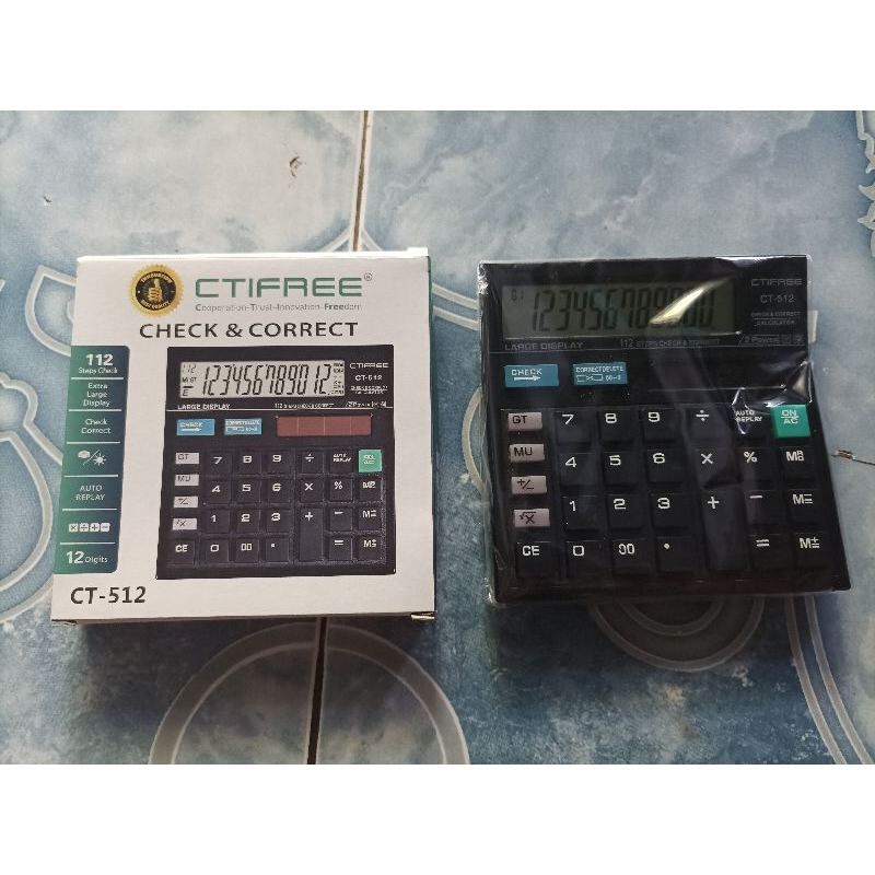 

Kalkulator CTIFREE CT - 512 Check and & Correct