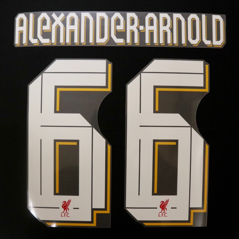 Nameset NNS Liverpool Cup Alexander Arnold 66 for Jersey Home 2022 2023 2024