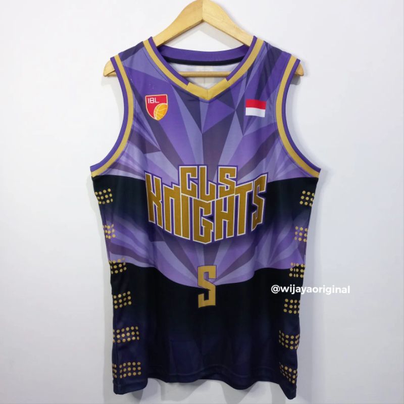 JERSEY BASKET IBL REPRO CLS KNIGHTS #5 MARIO WUYSANG - UNGU