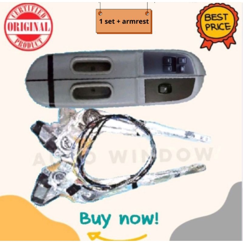 1 set arm rest power window Kijang Grand Super 2 pintu Lengkap Original Garansi