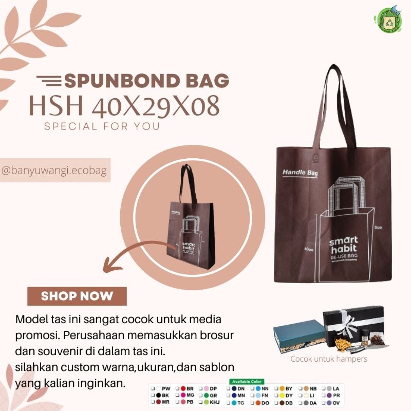 

Tas Spunbond HSH 40x29x08