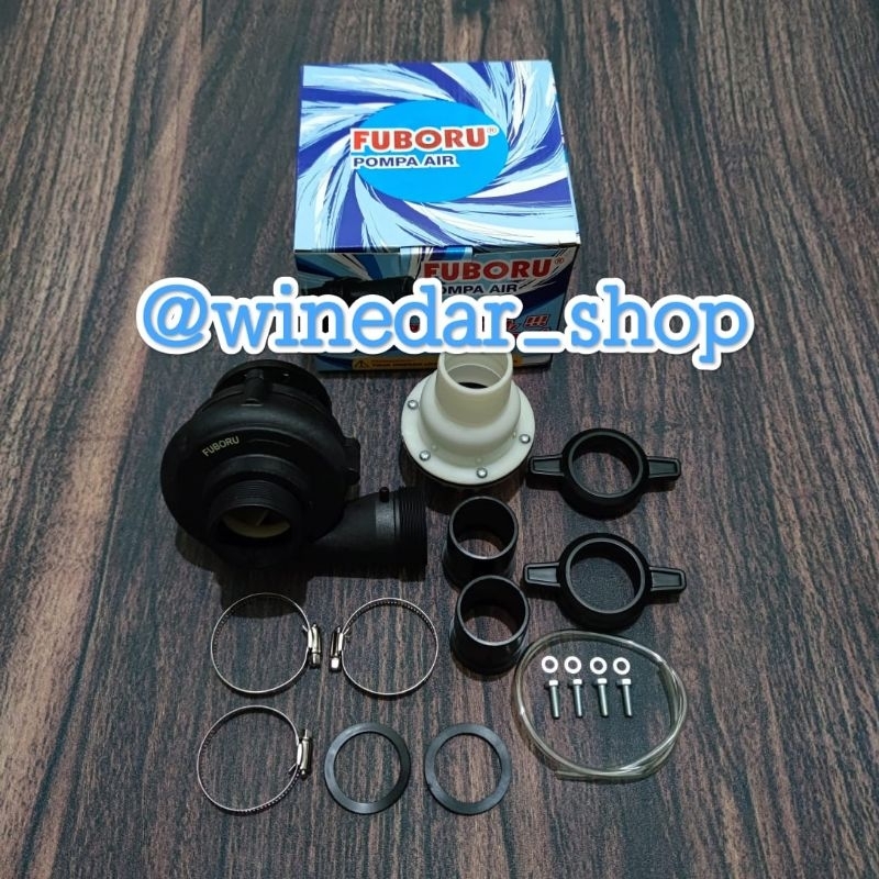 PROMO UNIT Pompa Air Fuboru Tenaga Sepeda Motor Tanpa Piringan dan Baut Konektor