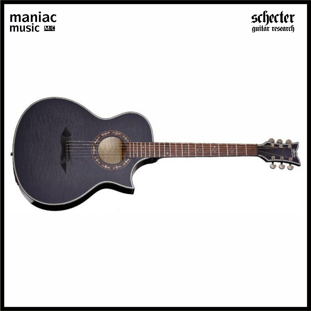 Schecter Schecter Hellraiser Stage Acoustic Electric See-Thru Black EQ