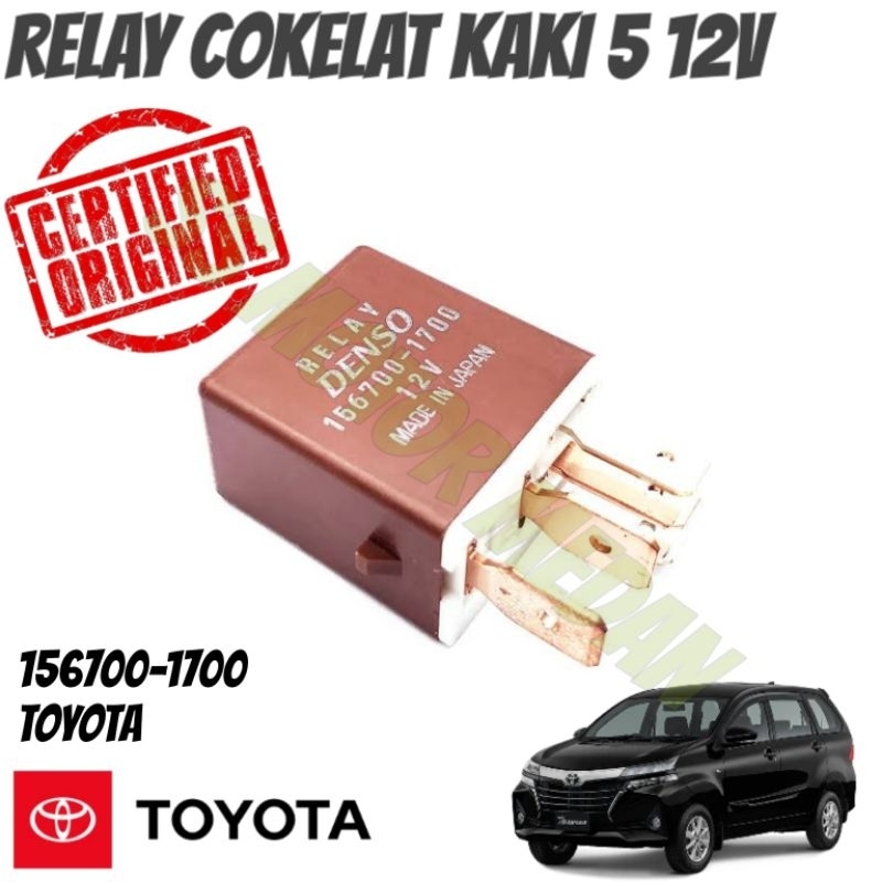 RELAY COKELAT KAKI 5 12V TOYOTA 156700-1700