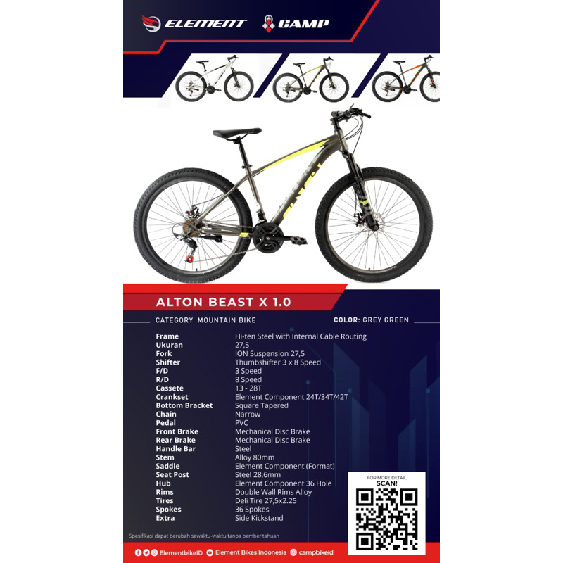 ELEMENT ALTON BEAST X-1.0 27,5