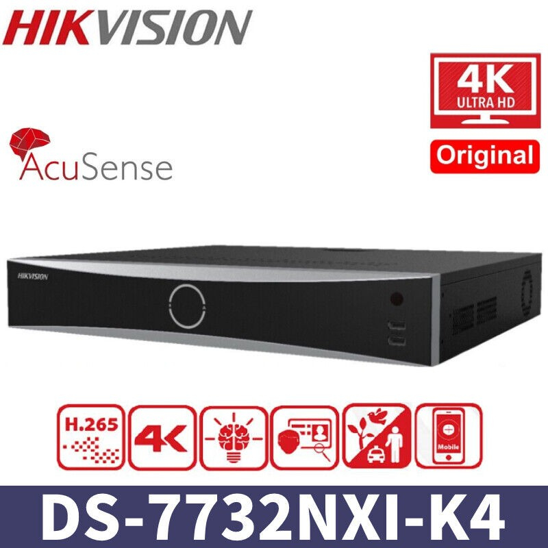 NVR CCTV Hikvision 32 Channel DS-7732NXI-K4 Acusense H.265+
