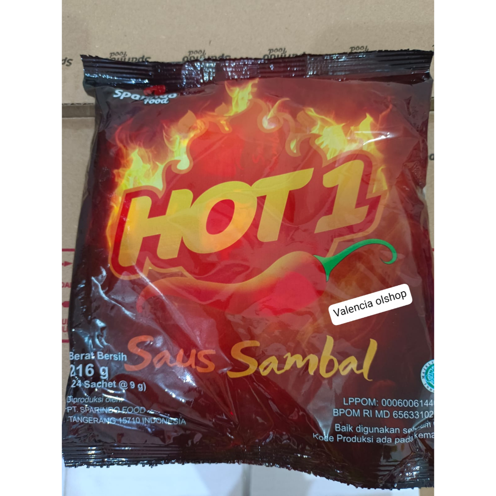 

Saos Sambel Hot 1 Sachet ( 24 sachet @9 gram )