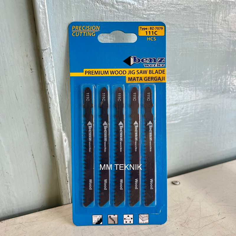 5 Pcs Mata Jig Saw 111C Benz Mata Gergaji Triplek