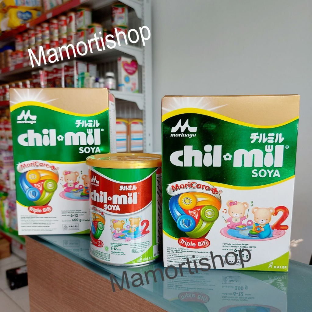 Morinaga - Chilmil Soya 600g ,Susu Formula  Bayi usia 6-12 bulan