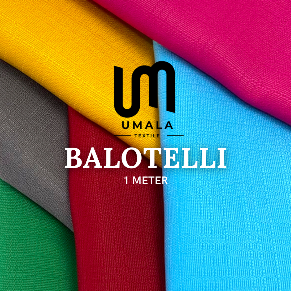 Kain Bahan Gamis/Rok/Seragam Setelan 1 Meter - Kain Balotelli Balotelly