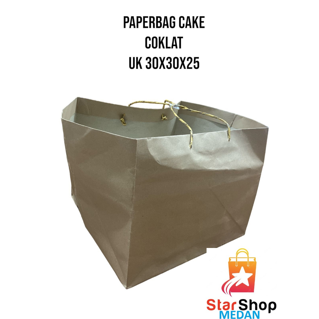 

PAPERBAG COKLAT size PLT 30x30x25, NO MEREK
