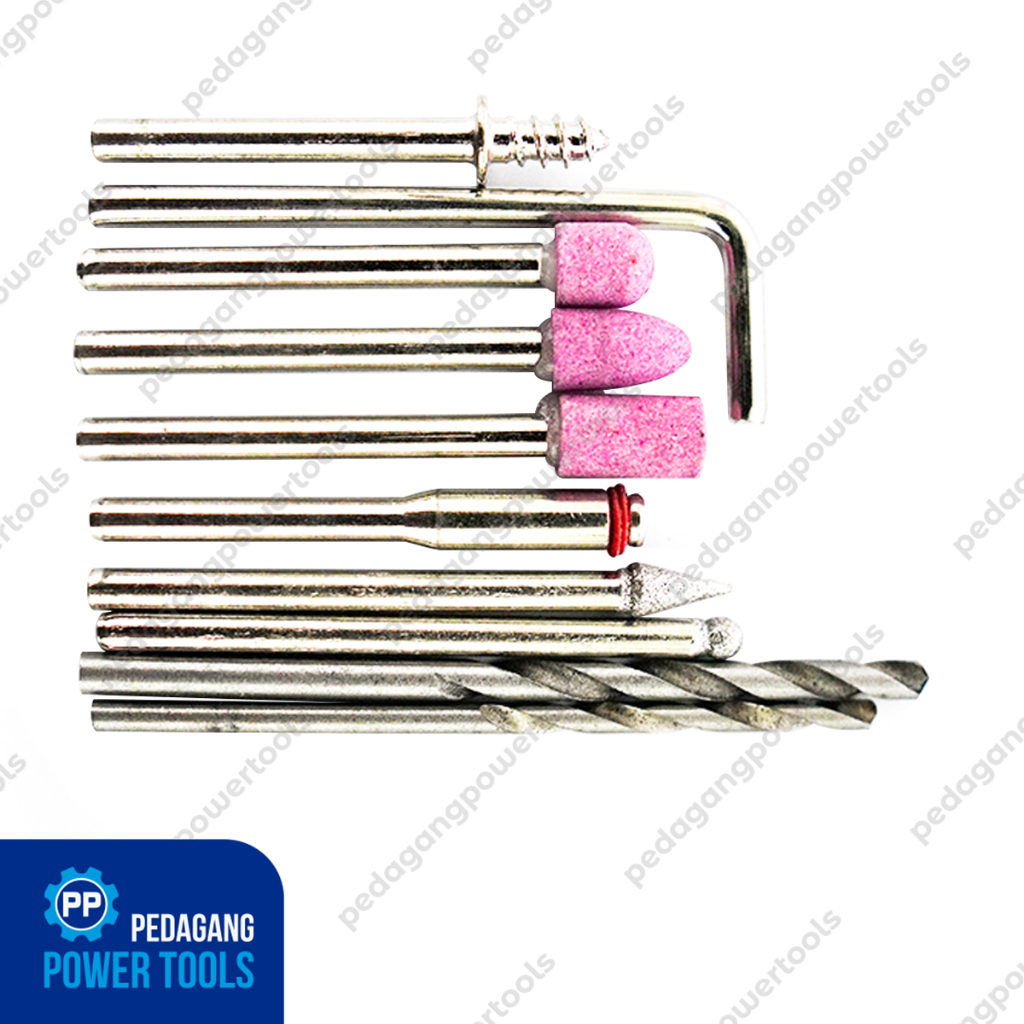 MOLLAR MINI DIE GRINDER SET 40 PCS - GERINDA BOR TUNER LISTRIK BLISTER