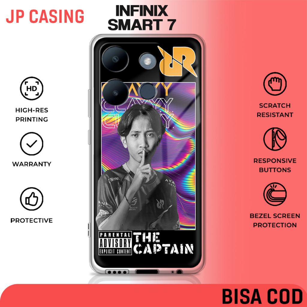 case infinix smart 7 terbaru aesthetic motif rrq 02 estetik cewek keren casing hp mewah bahan softca