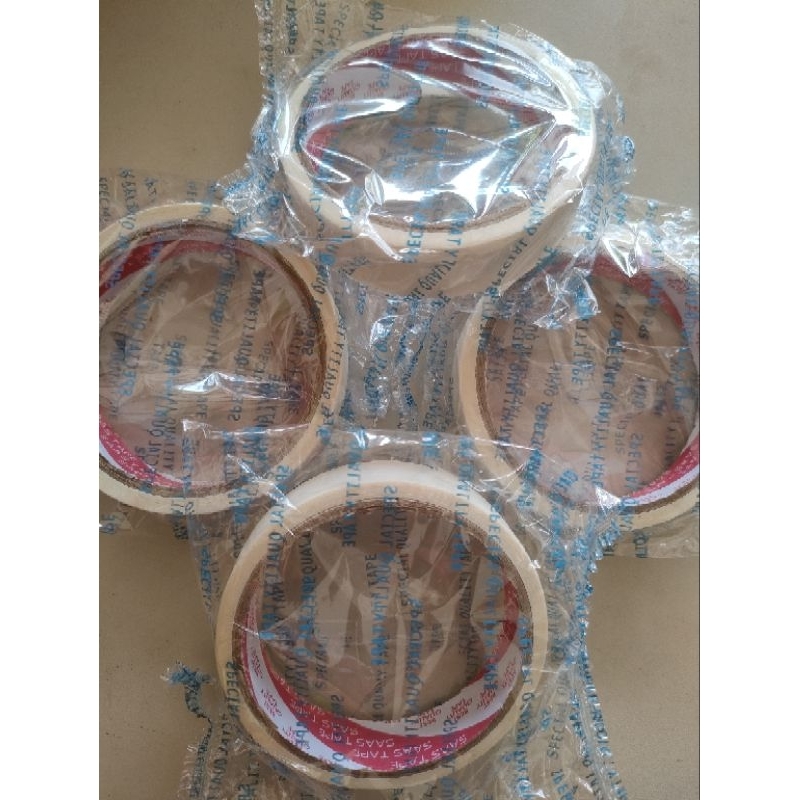 

solasi kertas /mask tape 1 inch x 12yard saas tape per roll
