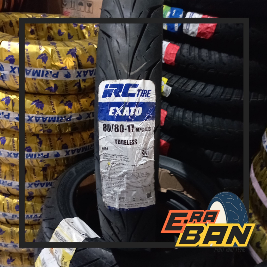 BAN LUAR IRC NR88 EXATO 80 80 RING 17 TUBELESS