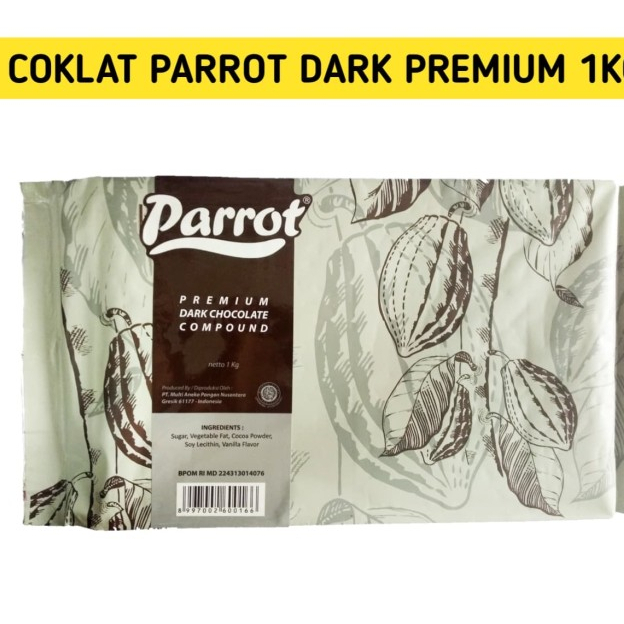 

Nycyta Home Parrot Premium Dark Chocolate 1 Kg Coklat Batang 1Kg