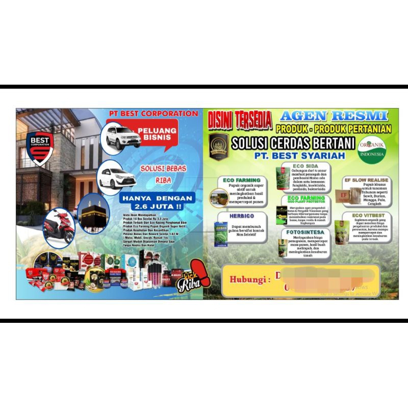 Spanduk pertanian PT Best corporation