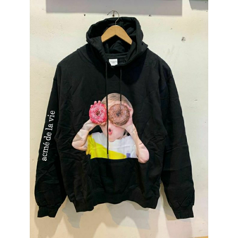 ADLV BABY FACE DONUT BOY - HOODIE BLACK