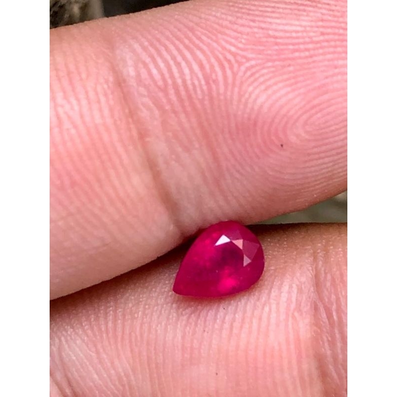 baru ruby natural red ruby pigeon blood tanzania memo KGL warna nyala cocok untuk cincin perempuan