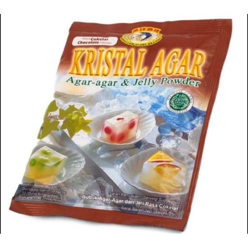 

° Swallow Globe Kristal Agar-Agar & Jelly Powder Chocolate 25gr