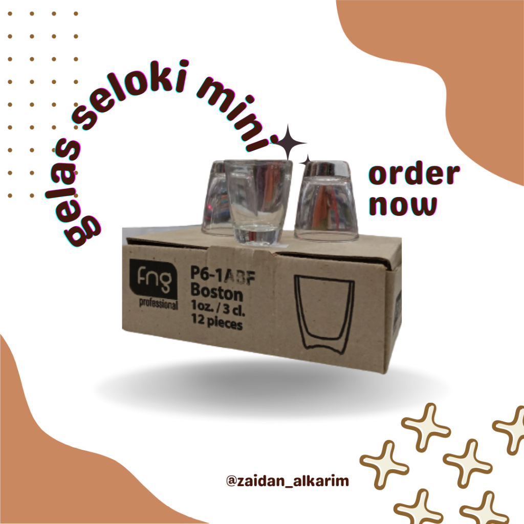 Gelas Cucing | Gelas Minum Air Zam-Zam (1 Lusin) polos murah