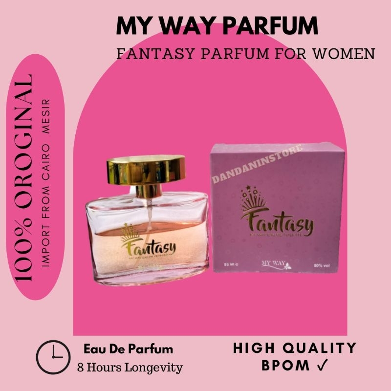 Parfum MY WAY Import Mesir 1000% Original EDP 50ml Eau De Parfume Minyak Wangi Tahan Lama Hingga 10 