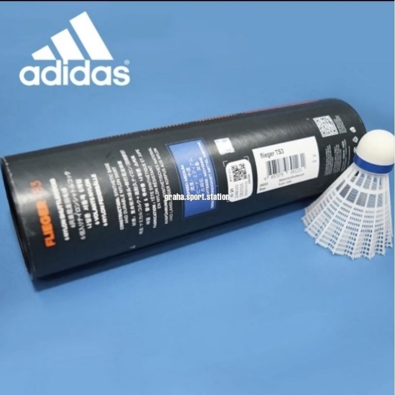 SHUTTLECOCK KOK BADMINTON ADIDAS FLIEGER TS3 MEDIUM SPEED PUTIH ISI 6