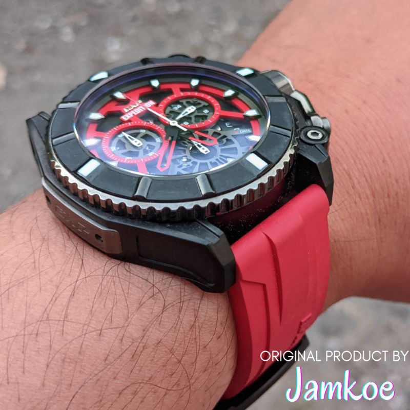 Jam Tangan Arloji Ex Expedition Tipe E 3009 M Remaja Cowok Pria Analog Original Ori Murah Anti Air K