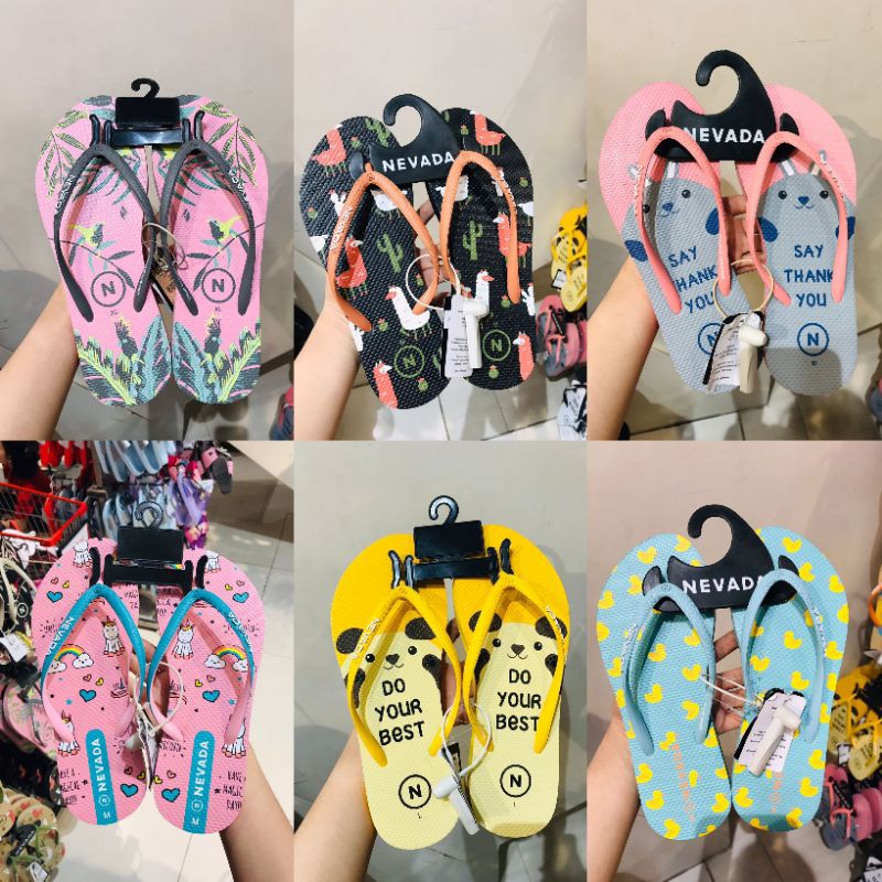 Sandal Jepit Wanita Pria Edisi Pantai Summer Brand Nevada Original