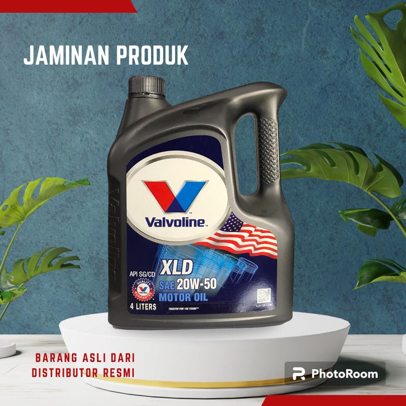 Valvoline XLD 20w-50/ Oli mobil bensin/ Olie Mobil/ 1 galon 4 liter