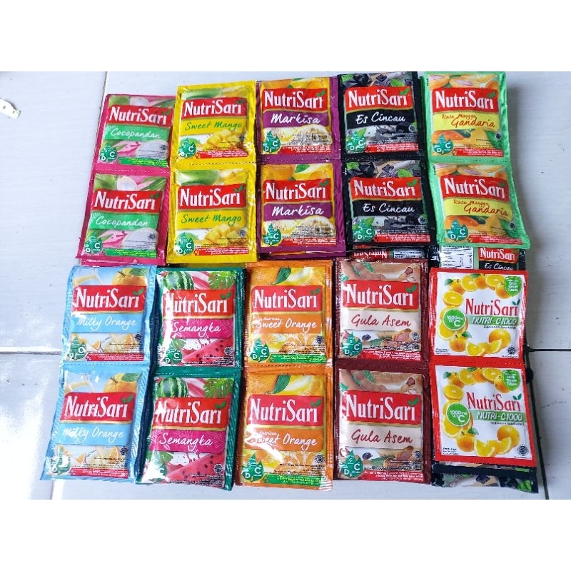 

NUTRISARI JERUK BANYAK RASA TINGGAL PILIH ISI 10SACHET