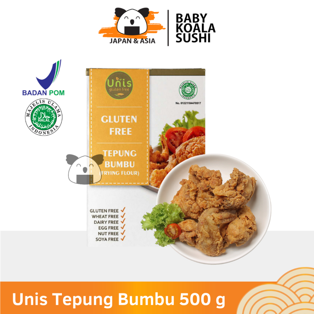 

UNIS Gluten Free Tepung Bumbu 500 gr Halal