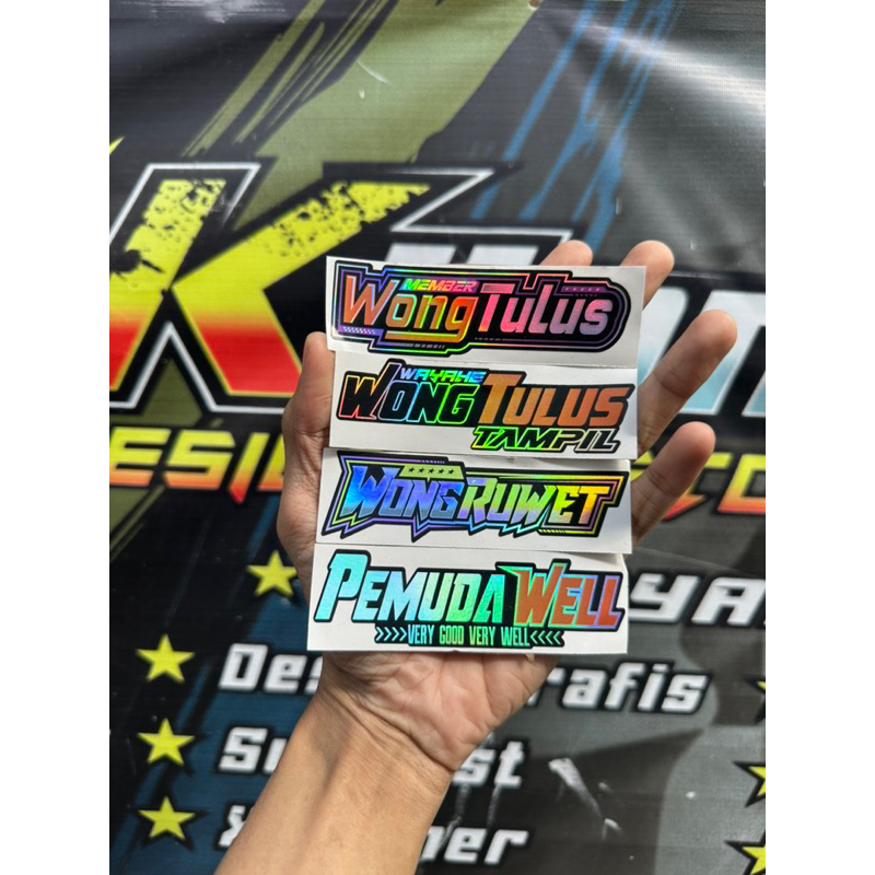 

STIKER WONG TULUS HOLOGRAM 1 PACK