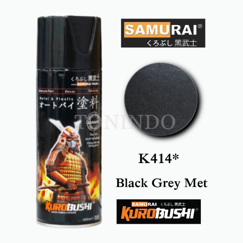 Cat Samurai K414* Black Grey Met Cat Semprot/ Spray