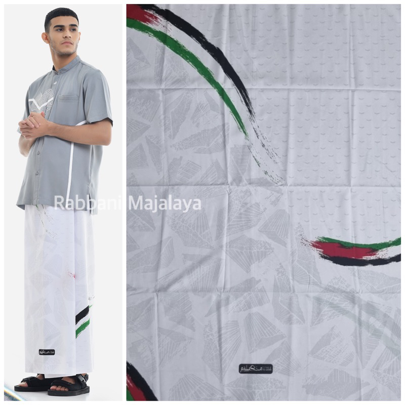 sarung filisti rabbani - sarung putih dewasa - sarung palestine rabbani - sarung rabbani - sarung pu
