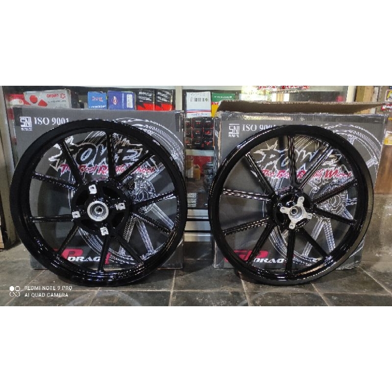 GP WELL POWER GP VELG NINJA R JUPITER Z RX KING HITAM REPLIKA DAYTONA