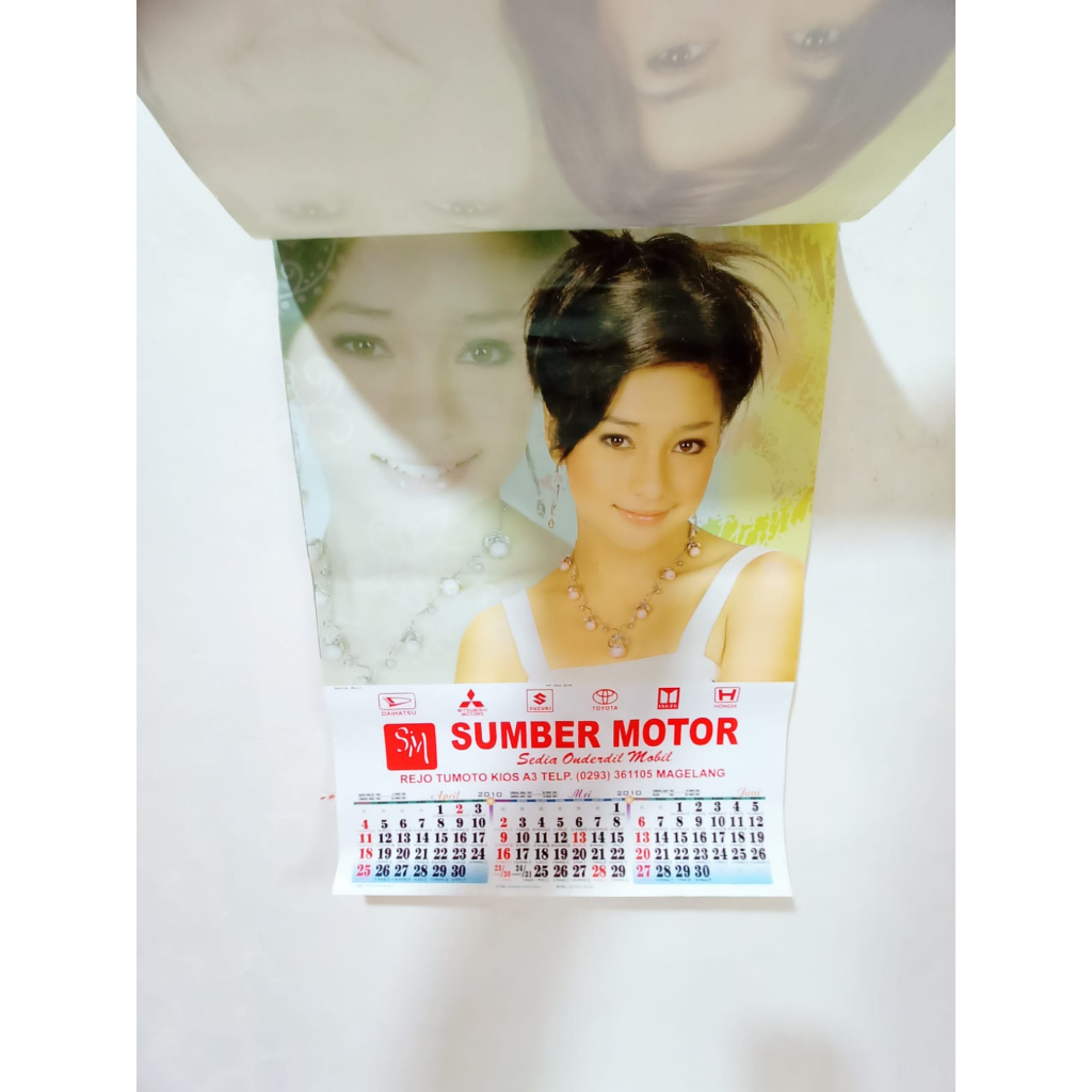 Kalender Lawas Tahun 2010 Sumber Motor Magelang