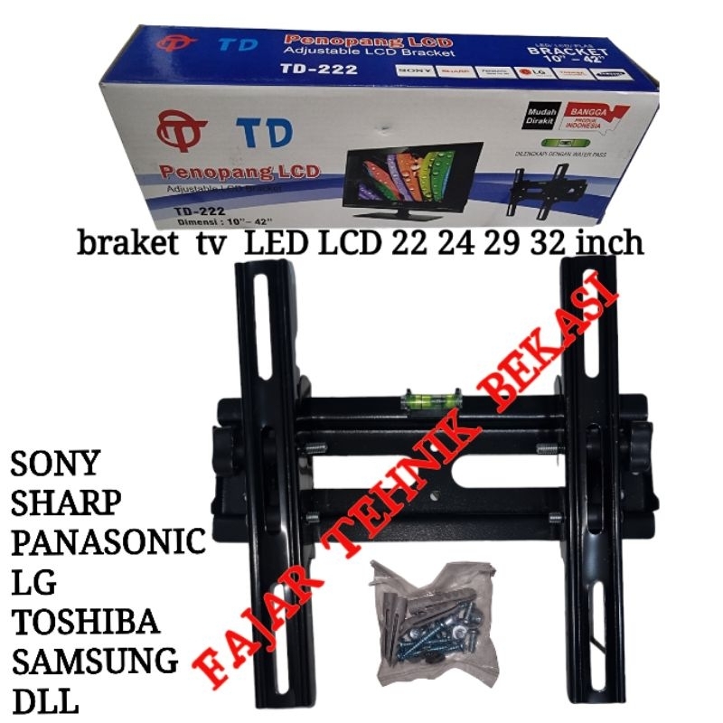 breket braket bracket brecket bereket bareket tv LED LCD 22 24 29 32 inch inci sony sharp panasonic 